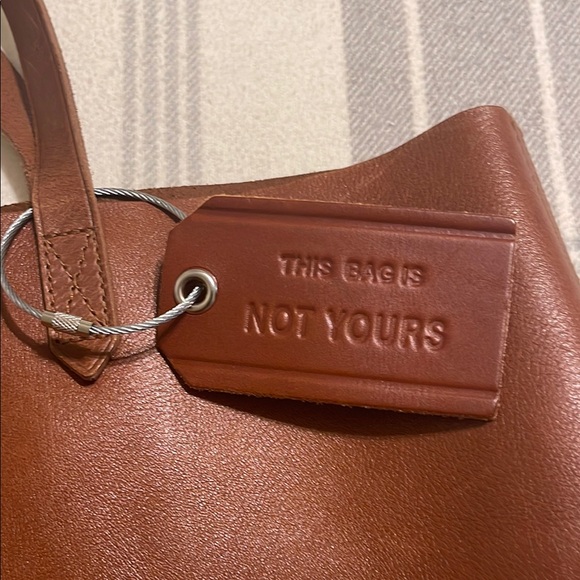 Madewell Brown Leather Tote Bag - Picture 4 of 8
